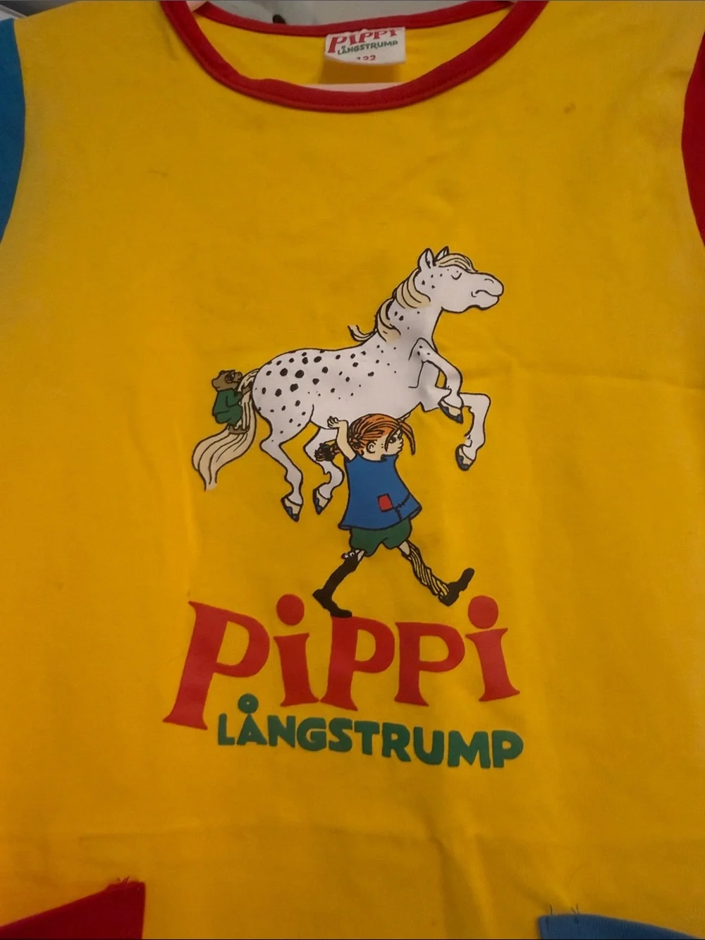 Kids Pippi Longstocking Colorblock Pocket Dress size 7/8